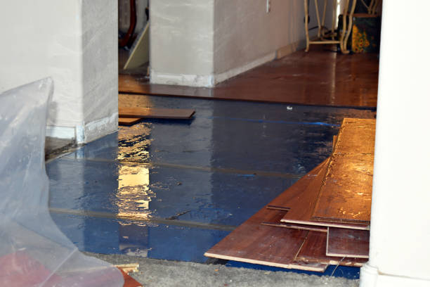 Professional Water Damage technician working in Pascoag, RI